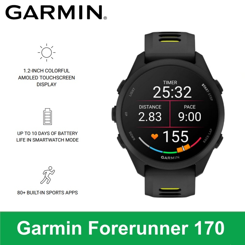 Timex Watches Smartwatch - Garmin Forerunner 170 Smartwatch Profesional untuk