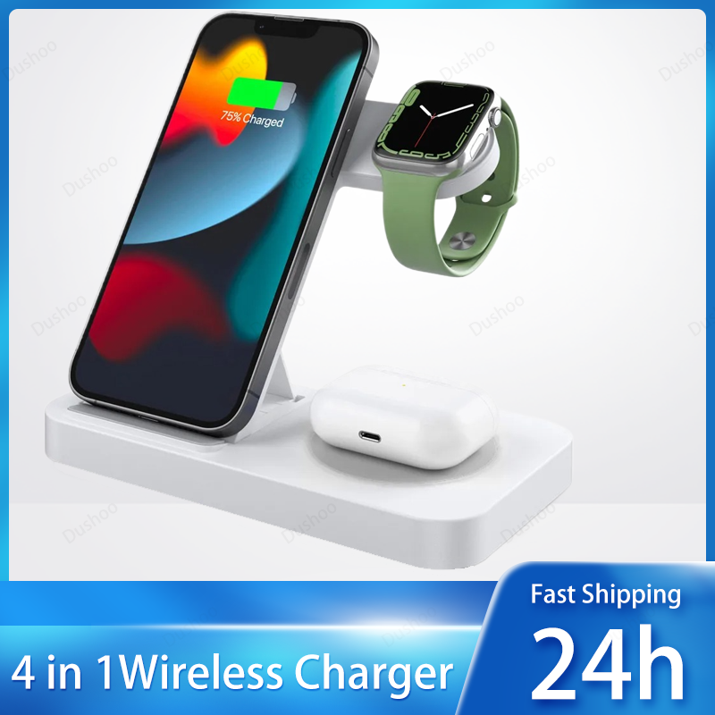 Iwatch Smartwatch - Dock Pengisi Daya Nirkabel 4 in