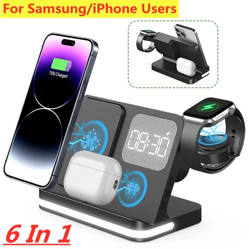 Smartwatch Watches For Iphone - Dudukan pengisi daya nirkabel untuk iPhone