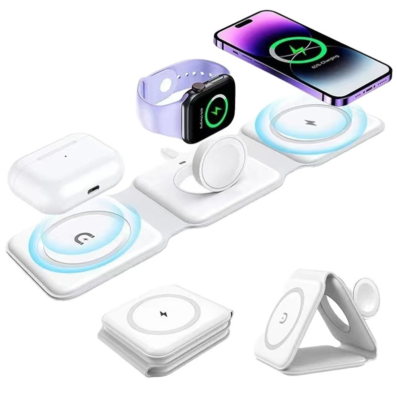Smartwatch Watches For Iphone - Pengisi Daya Nirkabel Lipat Magnetik 3-in-1,