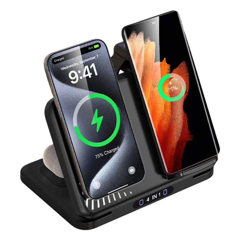 Smartwatch Watches For Iphone - Stasiun Pengisi Daya Nirkabel Dual Phone