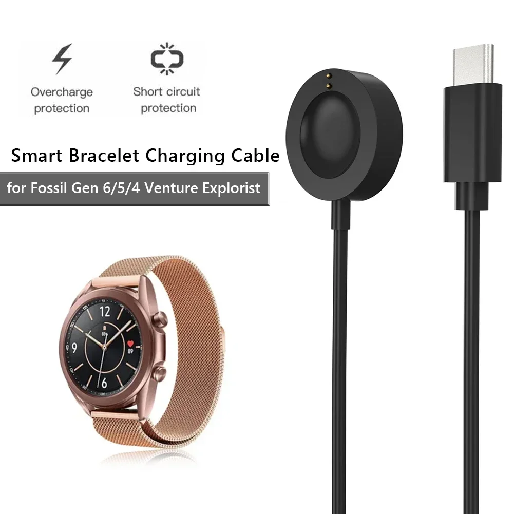 Fossil Watches Smartwatch Gen 5 - Dock Pengisi Daya Cepat Magnetik USB