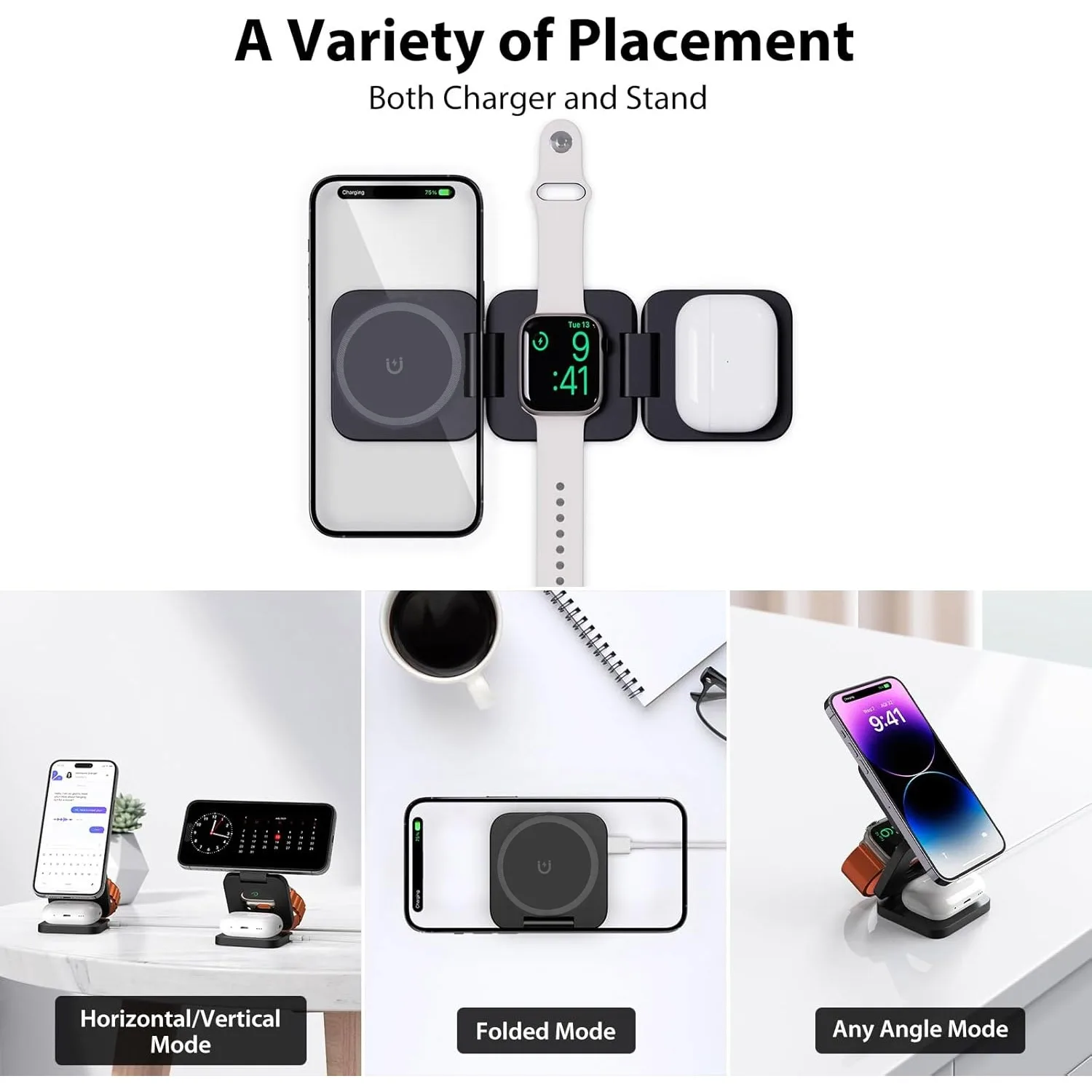 Pengisi Daya Nirkabel Cepat 3  - Smartwatch Watches For Iphone ulasan dan harga