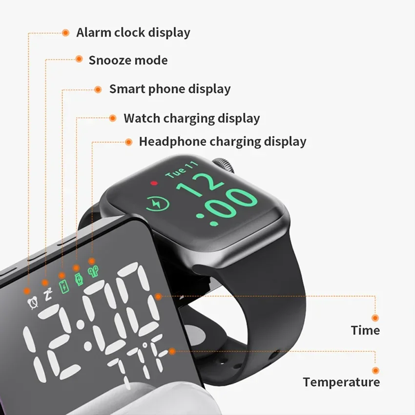 Stasiun Pengisian Daya Nirkabe - Iwatch Smartwatch ulasan dan harga