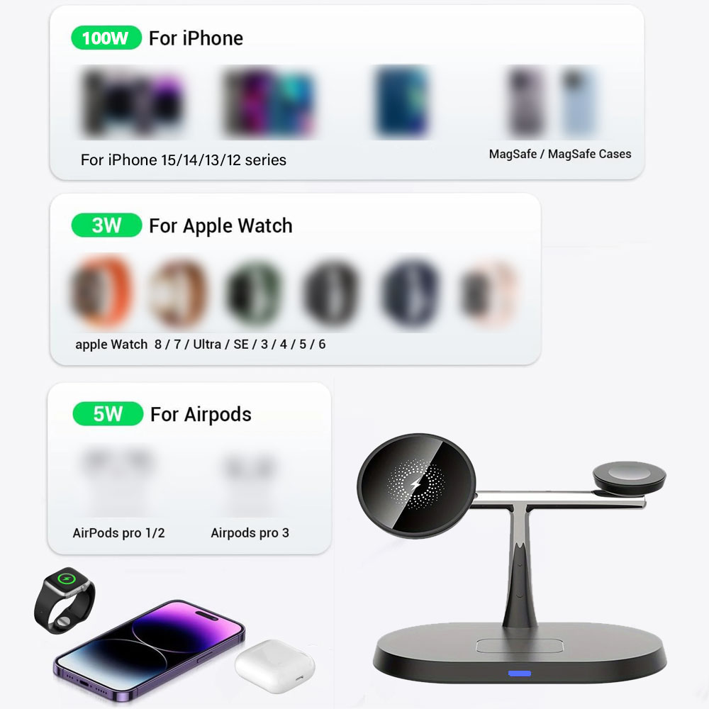 Stasiun Pengisian Daya Magneti - Smartwatch Watches For Iphone ulasan dan harga