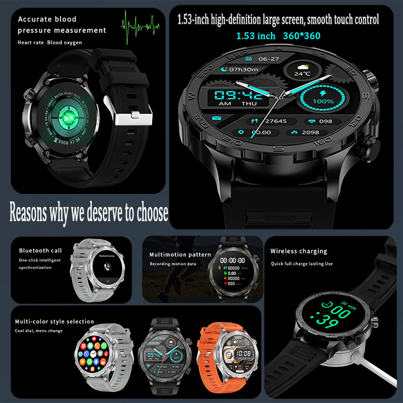 Jam Tangan Pintar GPS Baru unt - Smartwatch Watches For Men With Gps ulasan dan harga