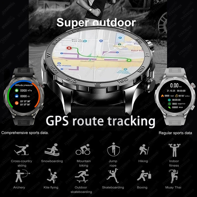 Jam Tangan Pintar GPS Baru unt - Smartwatch Watches For Men With Gps ulasan dan harga