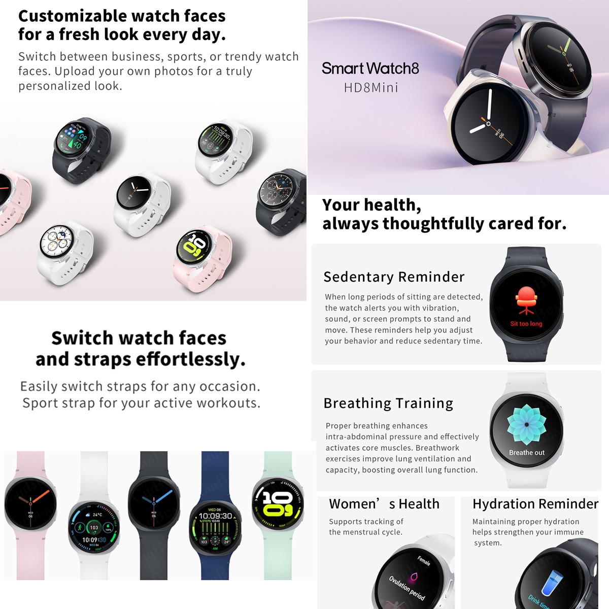 Jam Tangan Baru 2026 8 Mini GP - Smartwatch Watches For Men With Gps ulasan dan harga