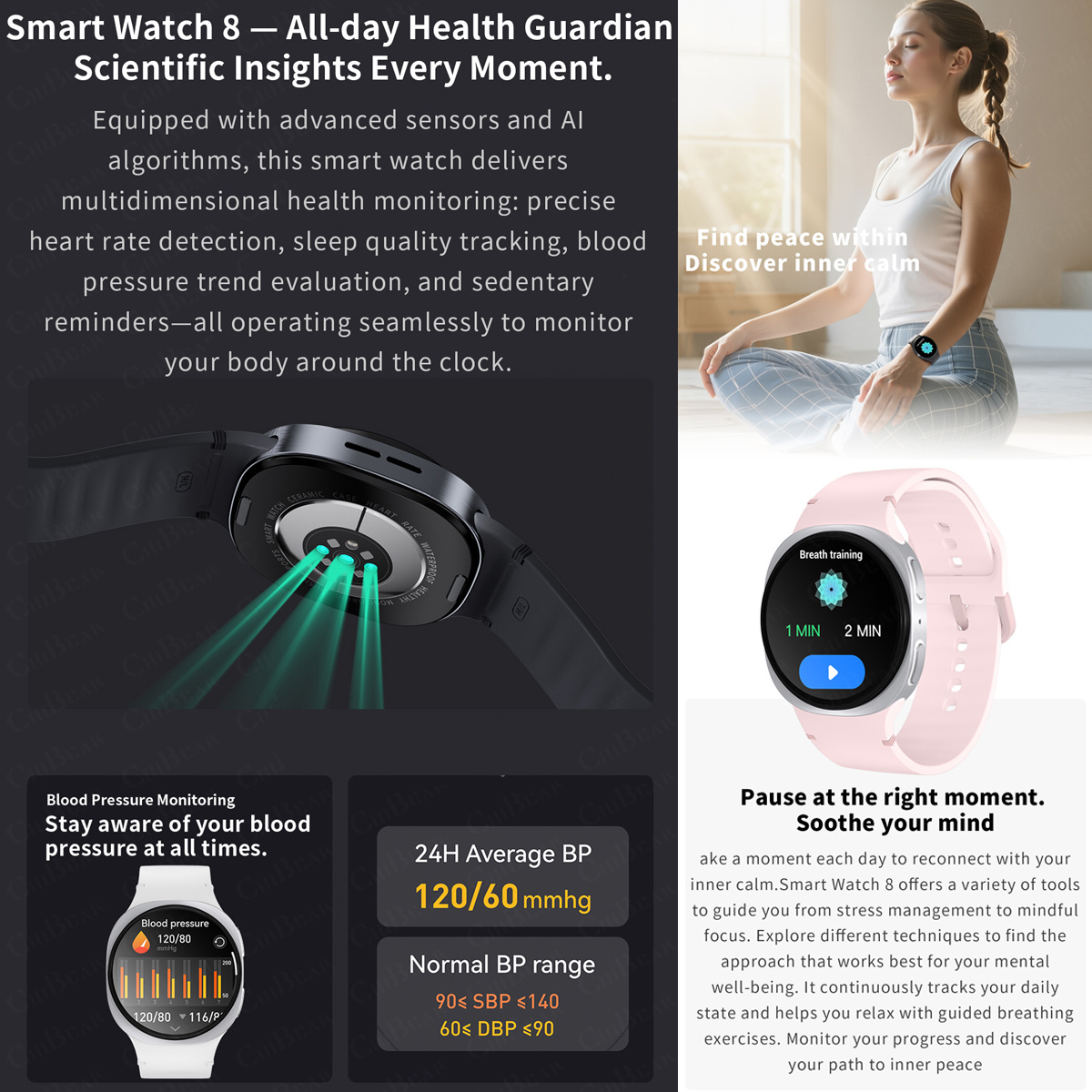 Jam Tangan Baru 2026 8 Mini GP - Smartwatch Watches For Men With Gps ulasan dan harga