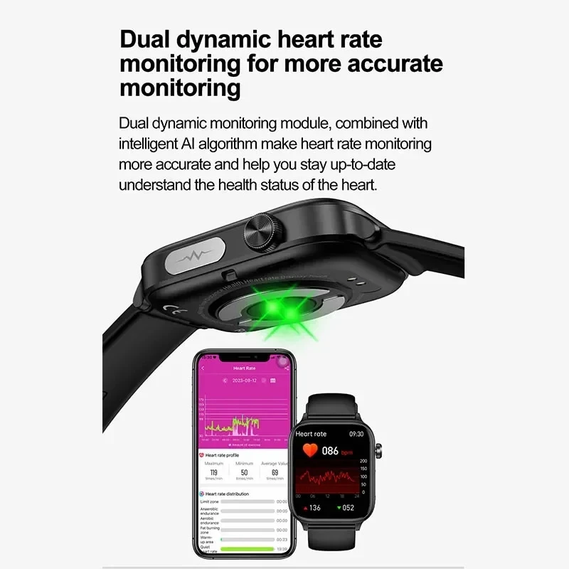Jam Tangan Pintar Pemantauan E - Smartwatch Health Watches For Women ulasan dan harga