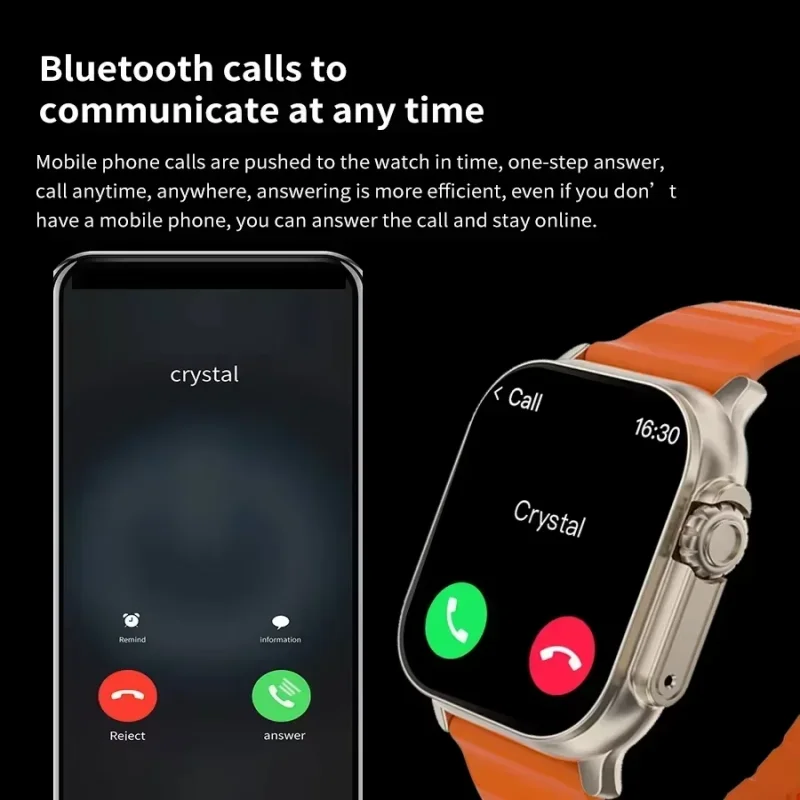 Jam Tangan Baru T10 Ultra Smar - Smartwatch Watches For Men With Gps ulasan dan harga