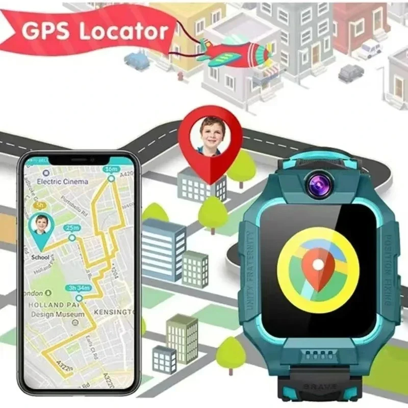 Jam Tangan Pintar Anak Lenovo  - Smartwatch Watches For Kid Boy With Gps ulasan dan harga