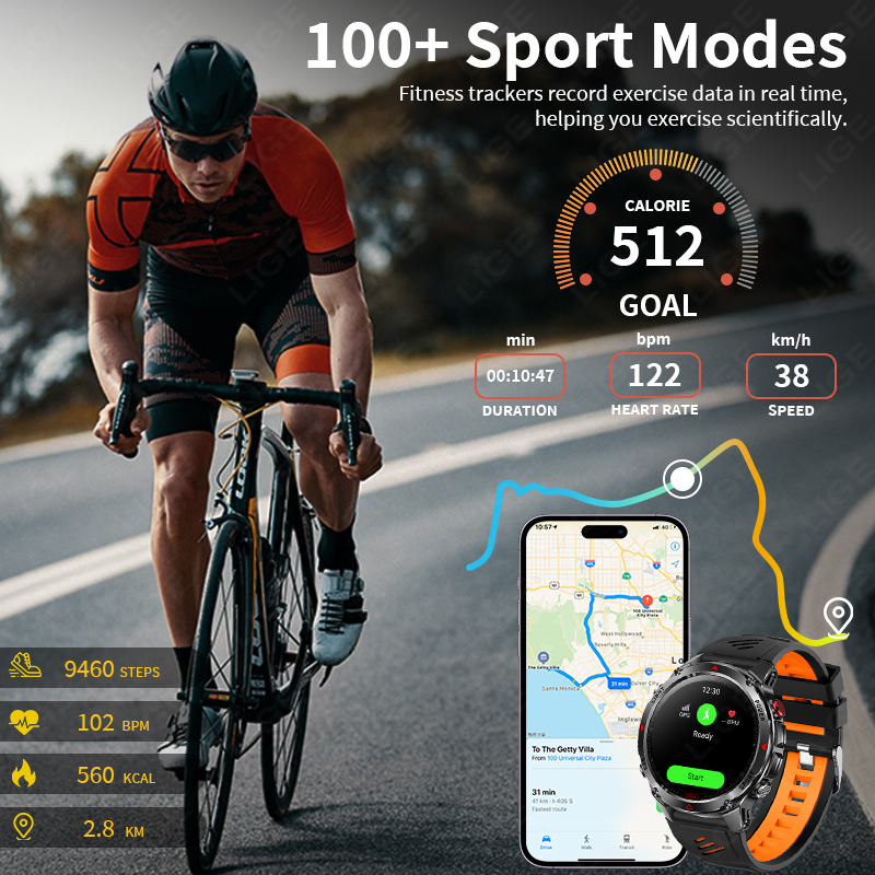 LIGE Jam Tangan Pintar Baru Ja - Smartwatch Premium Watches For Men ulasan dan harga