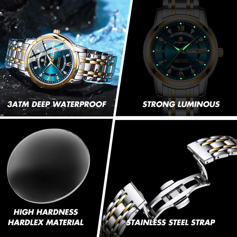 PAAZOMU Jam Tangan Pria Wanita - Smartwatch Luxury Watches For Men ulasan dan harga