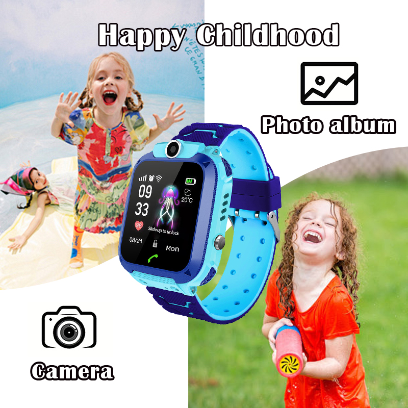 Jam Tangan Pintar Anak Q12B de - Smartwatch Watches For Kid Boy With Gps ulasan dan harga