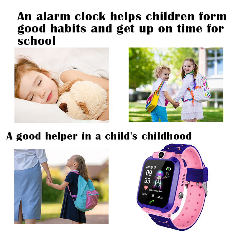 Jam Tangan Pintar Anak Q12B de - Smartwatch Watches For Kid Boy With Gps ulasan dan harga