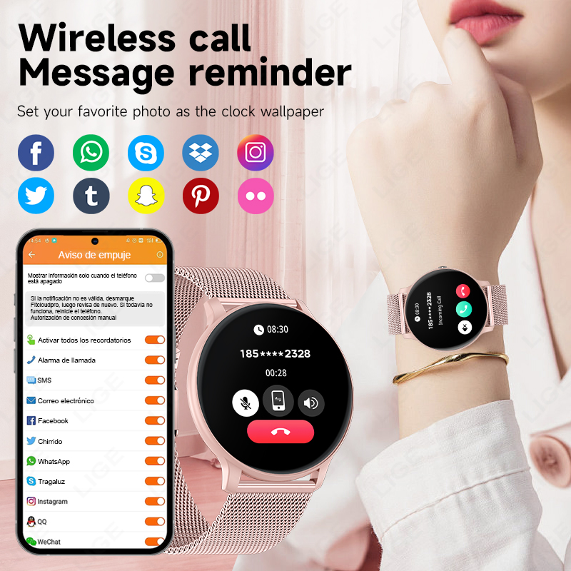 Jam Tangan Pintar Panggilan Bl - Smartwatch Health Watches For Women ulasan dan harga