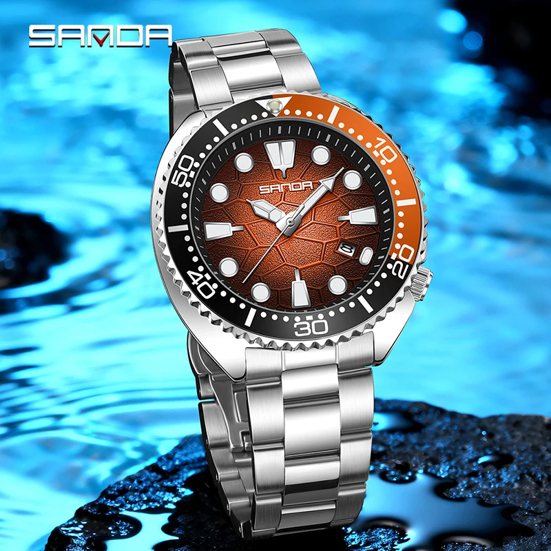 SANDA Jam Tangan Kuarsa Pria F - Smartwatch Luxury Watches For Men ulasan dan harga