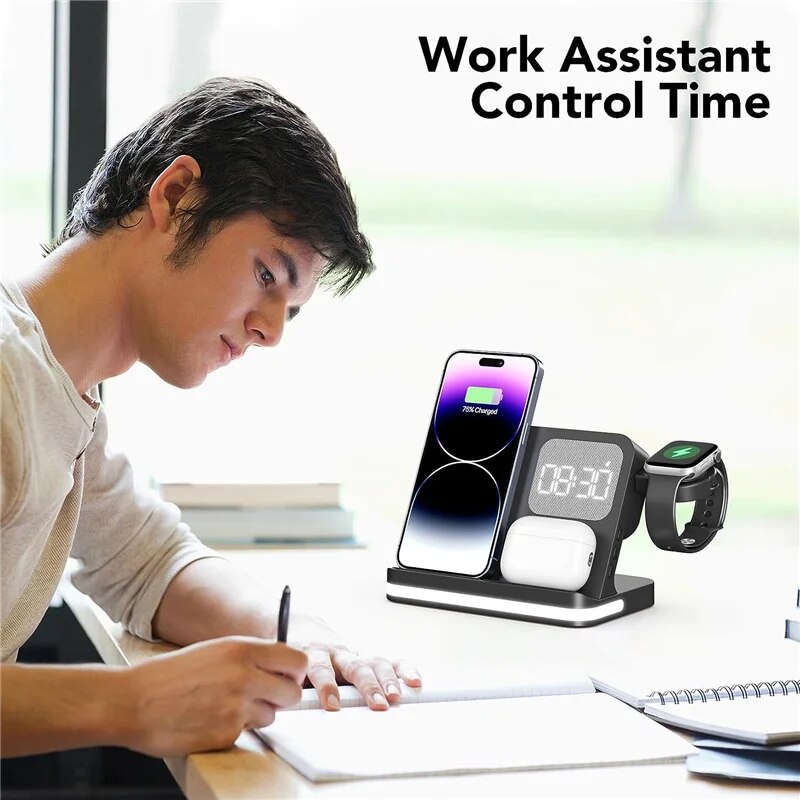 Dudukan pengisi daya nirkabel  - Smartwatch Watches For Iphone ulasan dan harga
