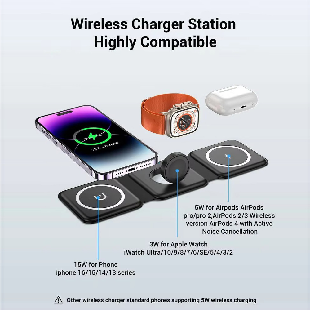 Pengisi Daya Nirkabel Lipat Ma - Smartwatch Watches For Iphone ulasan dan harga