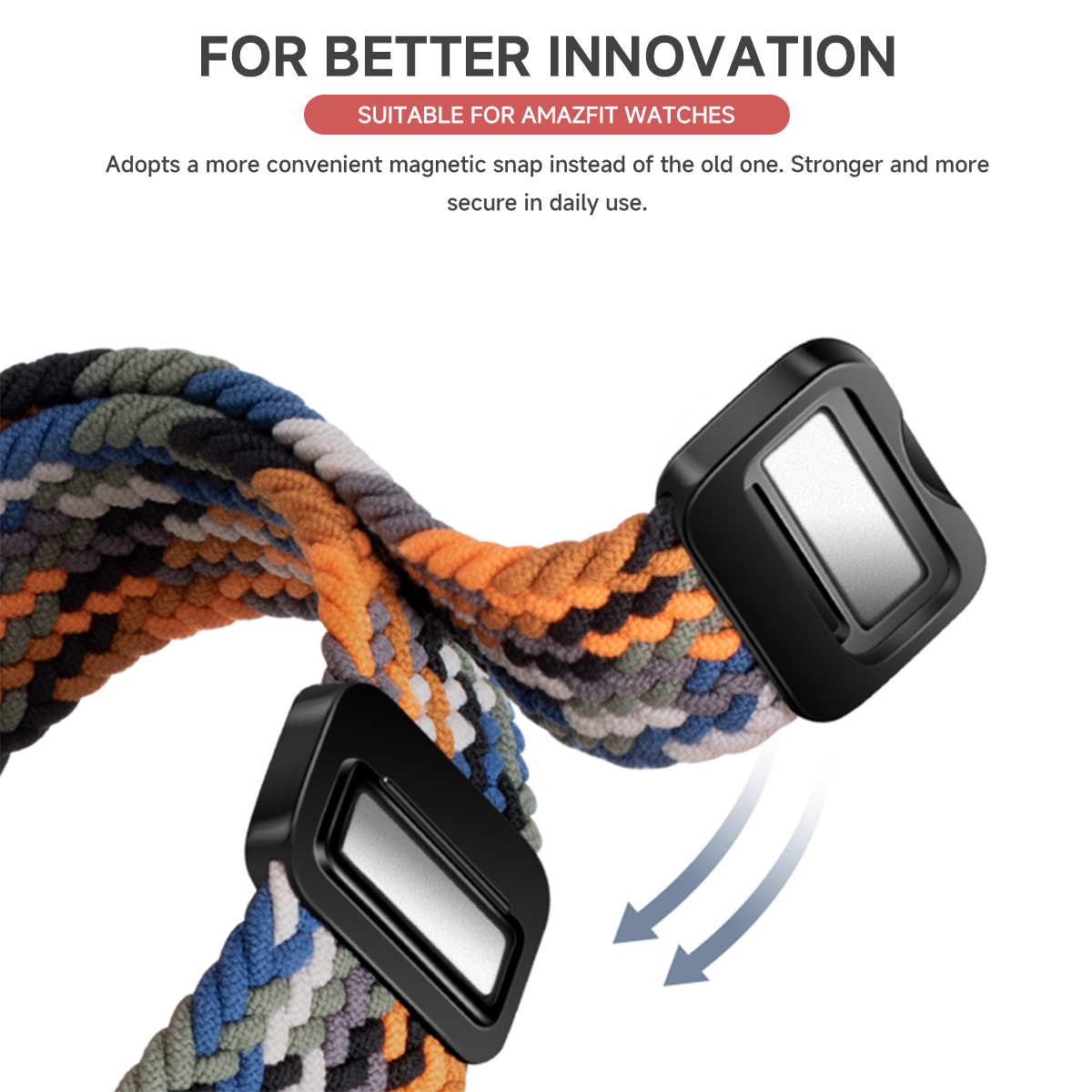 Tali Lingkaran Kepang untuk Hu - Smartwatch Watches Amazfit ulasan dan harga