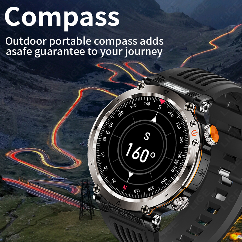 Jam Tangan Pintar Militer Luar - Smartwatch Watches For Mens ulasan dan harga