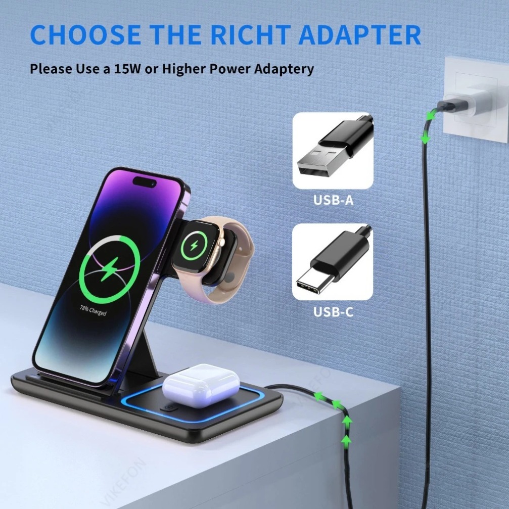 Stasiun Pengisian Daya Nirkabe - Smartwatch Watches For Iphone ulasan dan harga