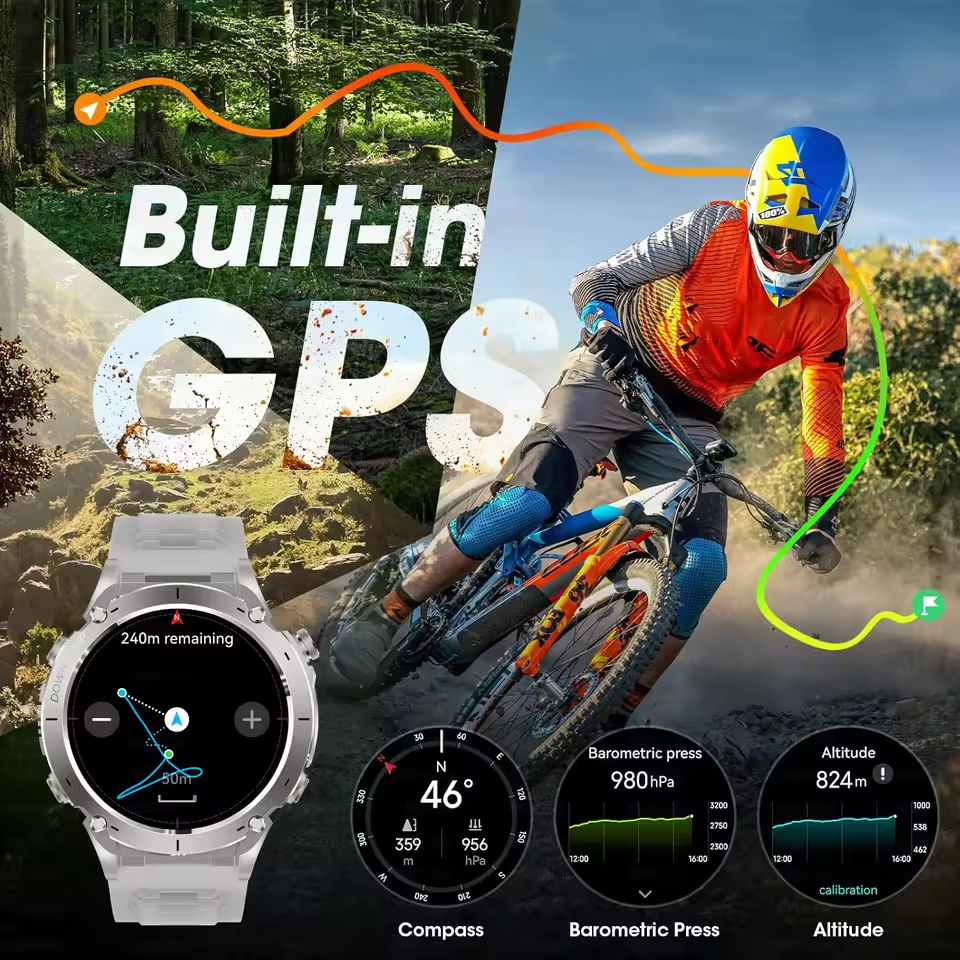 Jam Tangan Pintar GPS Militer  - Smartwatch Watches Brands For Men ulasan dan harga