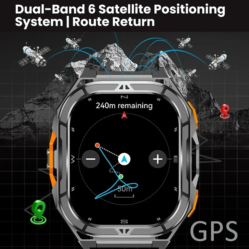 Jam Tangan Pintar AMOLED Mewah - Smartwatch Watches For Men With Gps ulasan dan harga