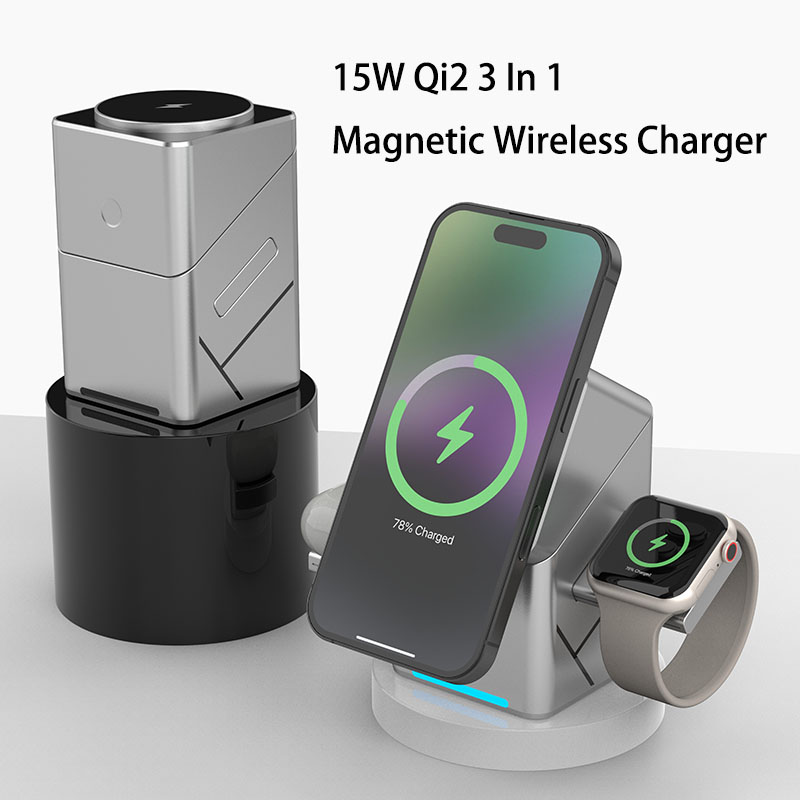 Pengisi Daya Nirkabel 3 in 1 M - Smartwatch Watches For Iphone ulasan dan harga
