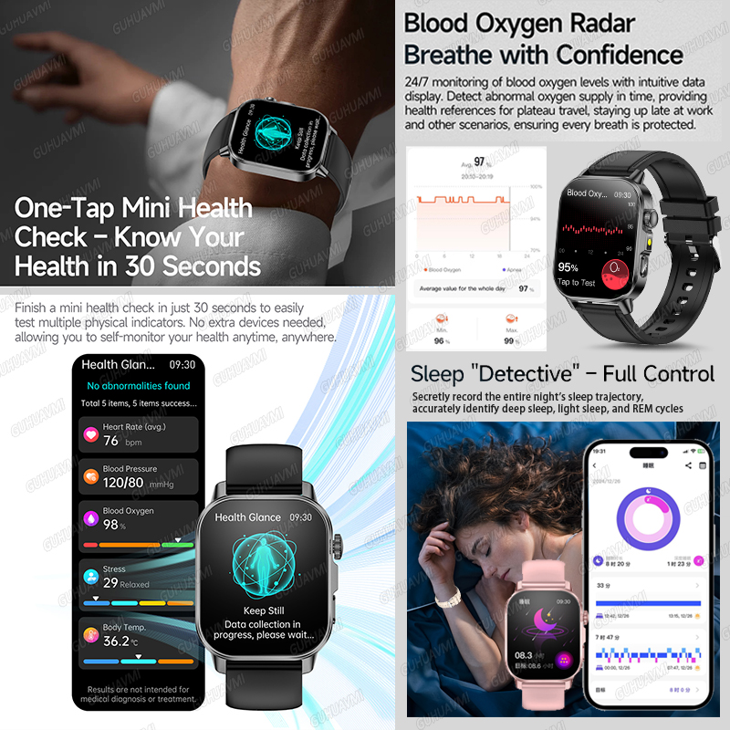 Jam Tangan Pintar Kesehatan Ba - Smartwatch Health Watches For Women ulasan dan harga