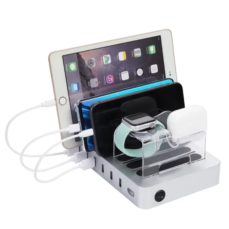 6USB dudukan telepon desktop,  - Watch Smart Smartwatch ulasan dan harga
