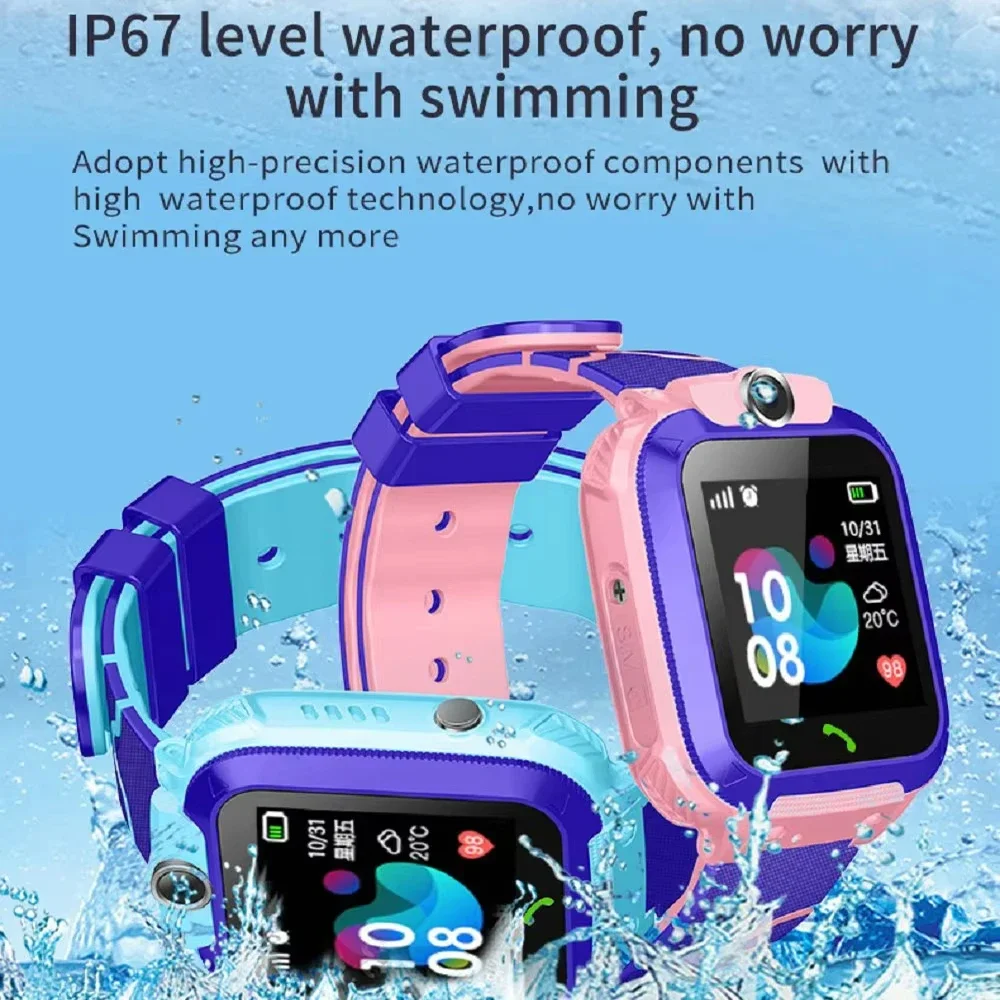 XIAOMI Q12 jam tangan pintar a - Smartwatch Watches For Kid Boy With Gps ulasan dan harga