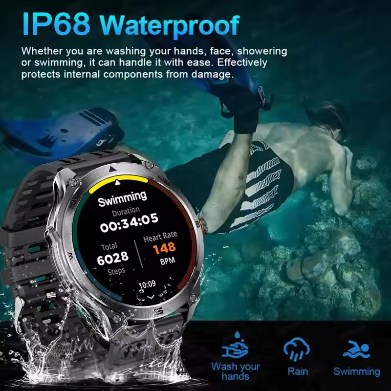 Jam Tangan Pintar GPS IP69 Tah - Smartwatch Premium Watches For Men ulasan dan harga