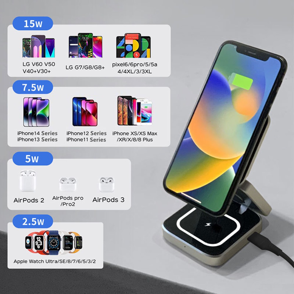 Stasiun pengisi daya magnet ma - Smartwatch Watches For Iphone ulasan dan harga