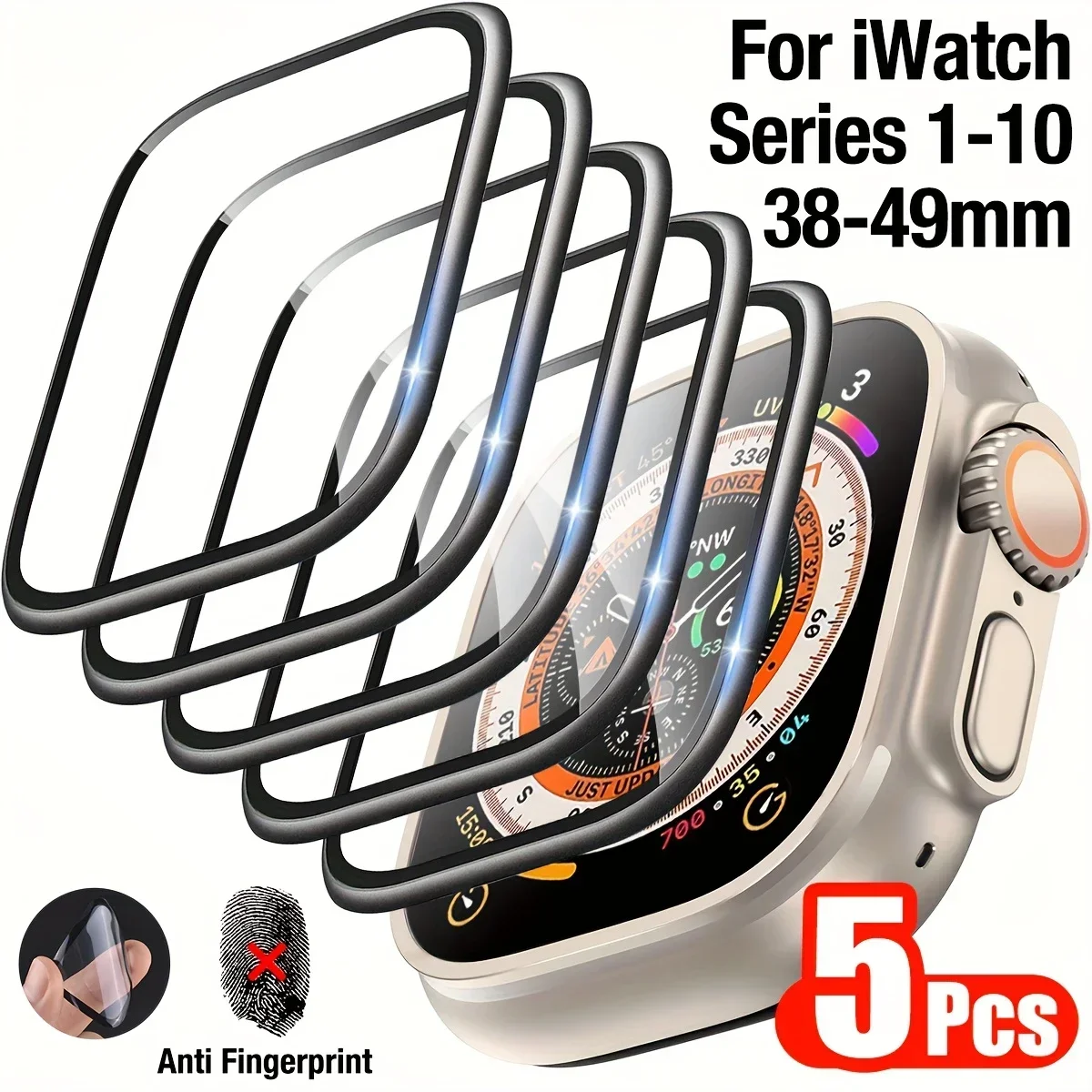 1-5 Buah Film Anti Gores untuk - Iwatch Smartwatch ulasan dan harga