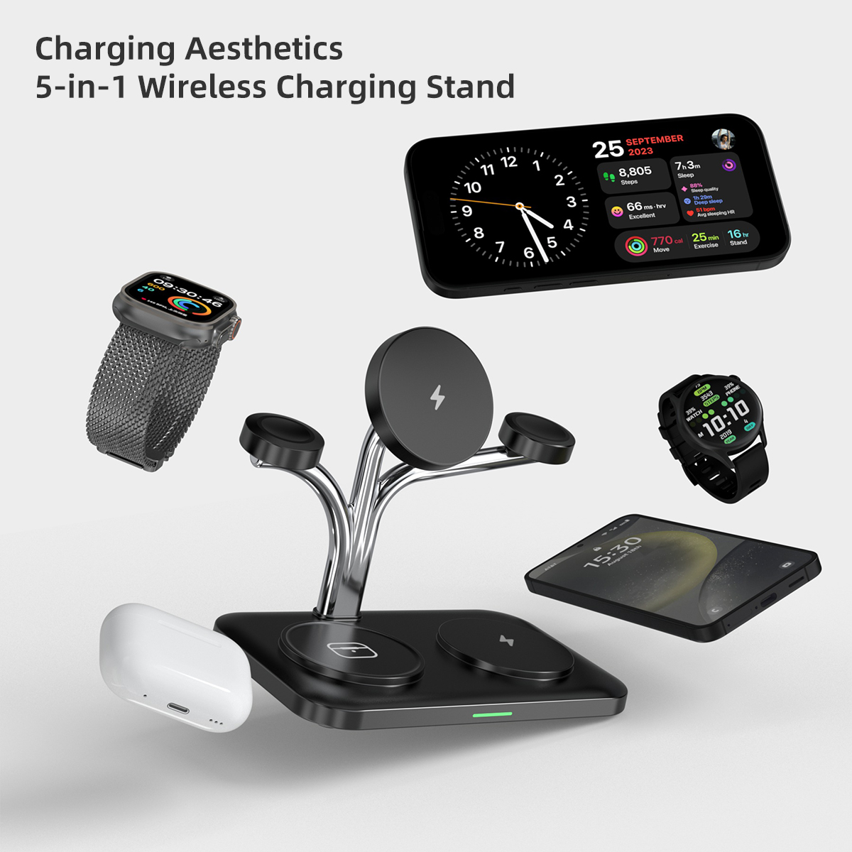 Pengisi Daya Nirkabel Magnetik - Smartwatch Watches For Iphone ulasan dan harga